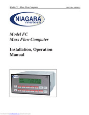 Niagara FC Installation & Operation Manual