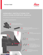 Leica DVM6 Assembly Instructions