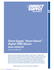 Direct Supply Direct Choice DSDC2CD Owner's Manual