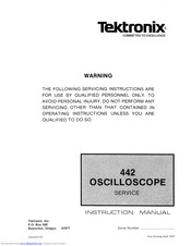 Tektronix 442 Instruction Manual