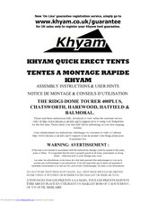 Khyam HAREWOOD DLX Manuals | ManualsLib