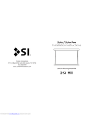 Screen Innovations Solo Pro Installation Instructions Manual