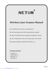 Netum NT-1698W Manual