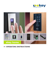 eKey home series Operating Instructions Manual