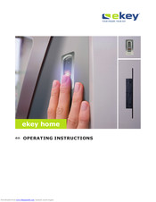 ekey home series Operating Instructions Manual