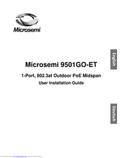 Microsemi 9501GO-ET User's Installation Manual
