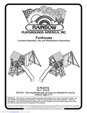 Rainbow Super Funhouse Assembly, Use And Service Manual