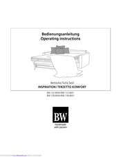 BW Inspiration BW-122-8000 Operating Instructions Manual