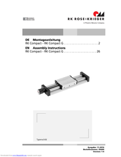 RK Rose+Krieger RK Compact series Assembly Instructions Manual