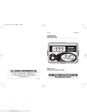 Sperry Instruments 4105 Operating	 Instruction
