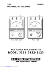 Sperry Instruments 3121 Operating Instructions Manual