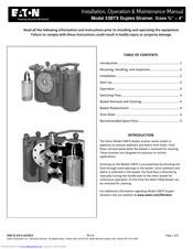 Eaton 53BTX Installation, Operation & Manintenance Manual