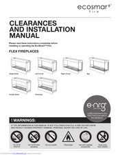 EcoSmart Fire FLEX140.BX2 Clearances And Installation Manual