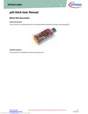 Infineon mIO-Stick User Manual