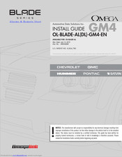 Omega OL-BLADE-AL-GM4-EN Install Manual