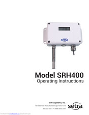 Setra Systems SRH400 Operating Instructions Manual