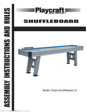 Playcraft Extera Shuffleboard 12 Assembly Instructions And Rules