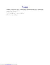 Hytera ADA-01 User Manual