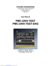Dynamic Engineering PMC-UNIV-TEST-ENG User Manual