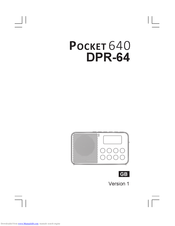 Sangean Dpr 64 Manuals Manualslib