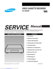 Samsung SV-4000W Service Manual