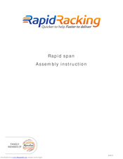 Rapid Racking Rapid span Assembly Manual