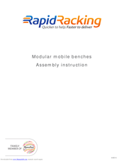 Rapid Racking Modular mobile benches Assembly Manual