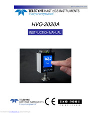 Teledyne HVG-2020A Instruction Manual