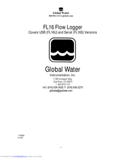 Global Water FL16 User Manual