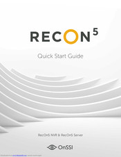 OnSSI RecOn5 Quick Start Manuals