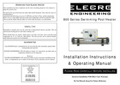 Elecro Engineering 800 Series Installation Instructions & Operating Manual