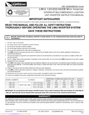 LightAlarms LMIU 400W Instruction Manual