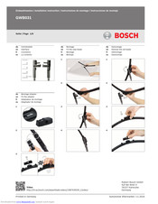 Bosch GWB031 Installation Instruction