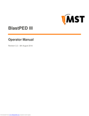 MST BlastPED III Operator's Manual