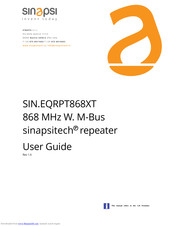 Sinapsi SIN.RPT868XT User Manual