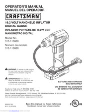 Craftsman 315.115860 Operator's Manual