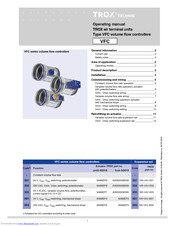 Trox VFC series Operating Manual