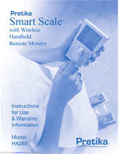 Pretika Smart Scale HA265 Instructions For Use & Warranty Information