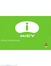 Mitsubishi i-MiEV 2015 Owner's Handbook Manual