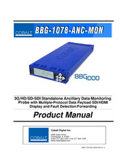 Cobalt Digital Inc BBG-1078-ANC-MON Product Manual