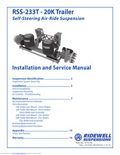 Ridewell Suspensions RSS-233T-20K Installation And Service Manual
