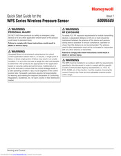 Honeywell WPS Series Quick Start Manual