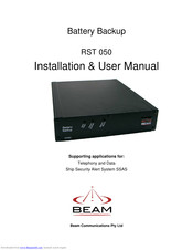 Beam RST 050 Installation & User Manual