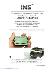 Intelligent Motion Systems Excellence in Motion IM805H Operating Instructions Manual