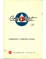 kaar engineering corp CONALERT II Instructions And Operating Manual