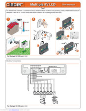 claber Multipla DC 9 V LCD User Manual