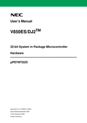 NEC V850ES/DJ2 User Manual