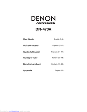 Denon DN-470A User Manual