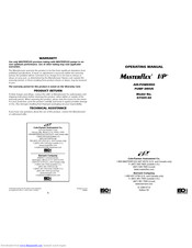 Cole Parmer Mfsterflex I/P Operating Manual
