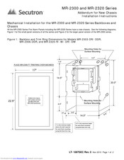 Secutron MR-2308-LDR Addendum For Installation Instructions